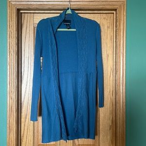 Cynthia Rowley Dusty Blue Long Cardigan